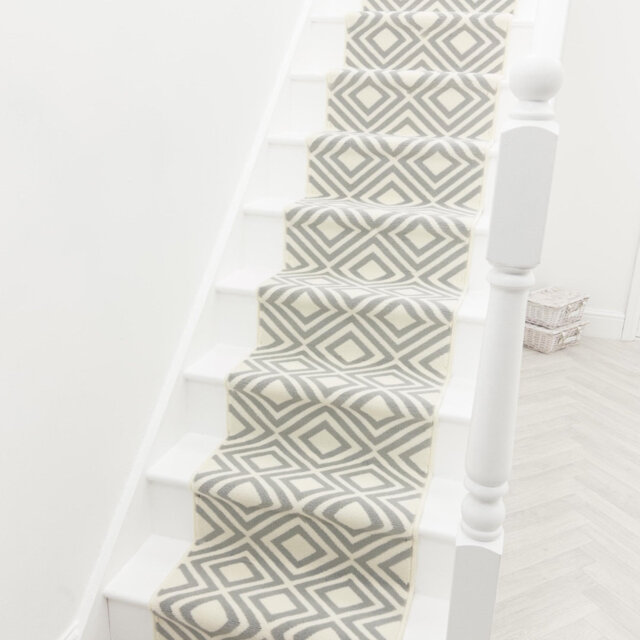 Kilim Grey Stair Runner â Soft & Durable Carpet Runner for Stairs & Staircases, Multiple Lengths