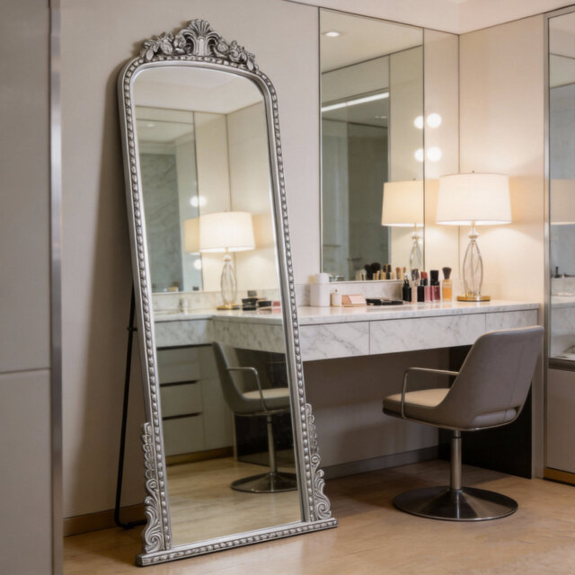 Shyfoy 80x180cm Full Length Mirror Vintage Arched Accent Mirror