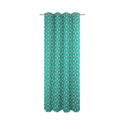 Dellview Retro Floret Eyelet Opaque Curtains