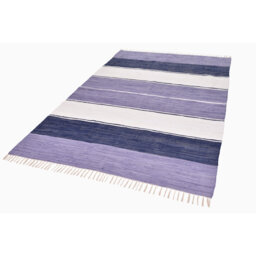 Happy Design Handwoven Cotton Purple/Cream Rug