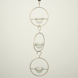 3 Piece Metal Tabletop Tealight Holder Set