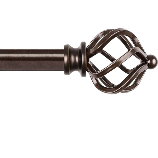 Adjustable 80cm to 148cm 1.9cm Single Curtain Pole