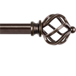 Adjustable 80cm to 148cm 1.9cm Single Curtain Pole