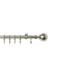 Delio Adjustable 4.83cm Single Curtain Pole