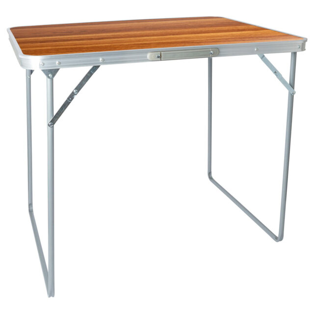 Wood Metal Folding Outdoor Camping Table , 80cm cm W 60cm cm D