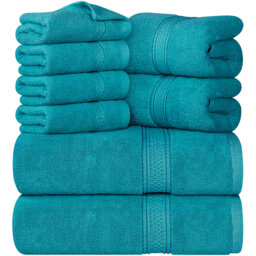 Everarda 8 Piece Bath Towels Multi-Size Set
