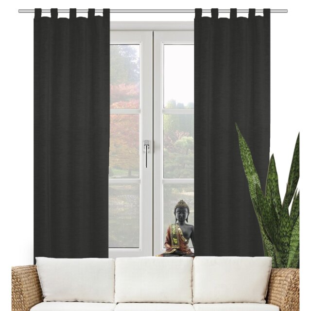 Beloit Synthetic Tab Top Curtain Single Panel, opaque