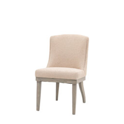 Alayziah 47.5cm H Polyester Blend Upholstered Parsons Chair in Natural