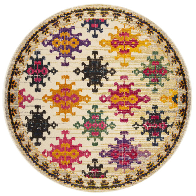 Nistler Area Rug In Purple & Yellow