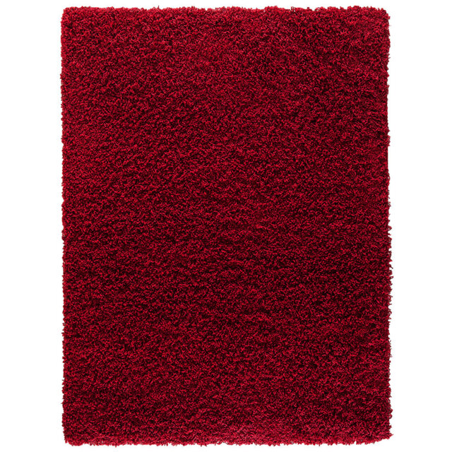 Verona Thick Red Shaggy Area Rug â Soft Pile, Non-Slip, Durable Polypropylene Carpet for Living Room, Bedroom & Hallway