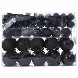 Christmas Bauble Set with 150 LEDs 61 pcs Plastic