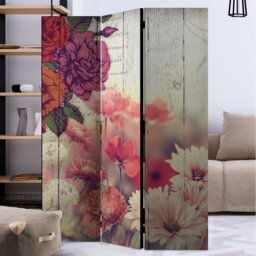Janig 172cm H Solid Wood Folding Room Divider