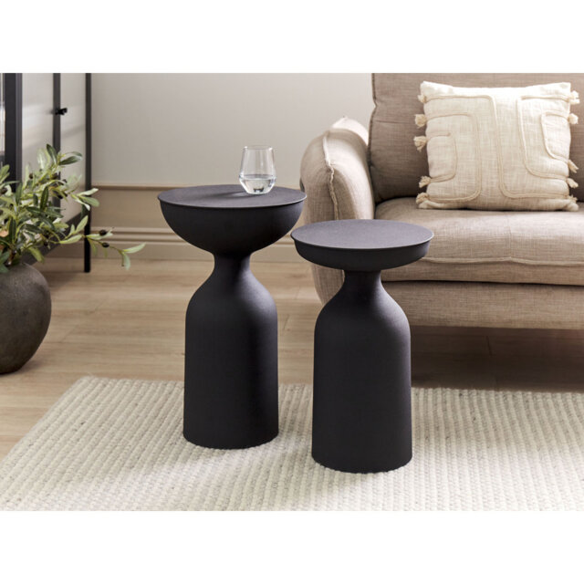 Cidalina Pedestal Side Table Set