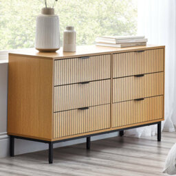 120cm W 6 - Drawer Chest of Drawers