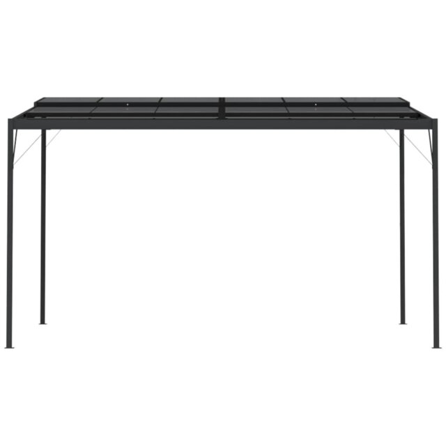 Autum Gazebo With Roof Anthracite 4X3x2.5 M Aluminium And Steel
