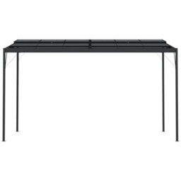 Autum Gazebo With Roof Anthracite 4X3x2.5 M Aluminium And Steel
