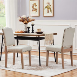 color 50.5cm H Rubberwood Leg Upholstered Side Chair