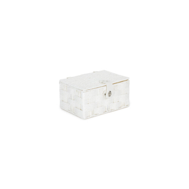 Wicker White Twisted Paper Rope Storage Basket
