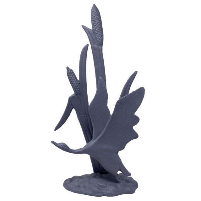 BIRD IN REEDS Iron Ornament 47cm