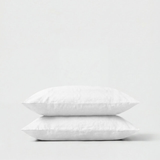 100% Cotton Percale 300 Thread Count Pillowcase Pair
