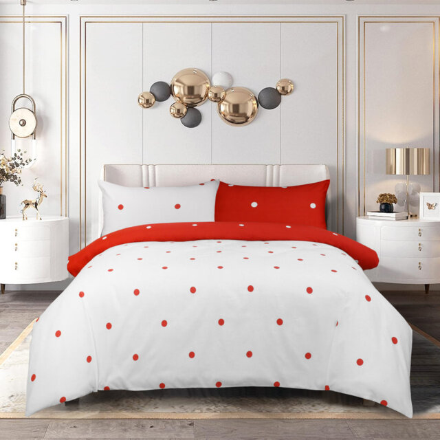 Microfiber Printed Duvet Cover - Soft, Lightweight, Fade-Resistant Bedding with Matching Pillowcases