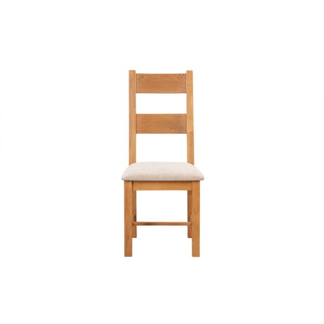 Fordingbridge 50cm H Linen Upholstered Ladder Back Dining Chair