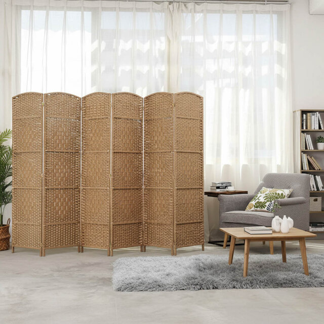 241cm W x 179cm H 6 - Panel Folding Room Divider