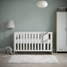 Nika 2 Piece Room Set & Underdrawer - Grey Wash and White