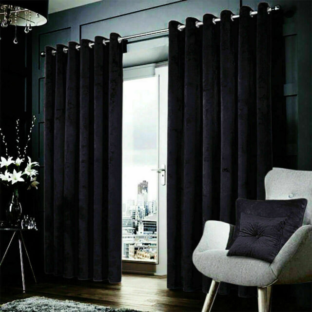 Daire Velvet Blackout Curtain Pair