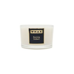Burning Embers Scented Jar Candle with Glass Holder