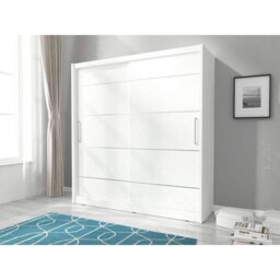 Asdur 2 Door Solid + Manufactured Wood Wardrobe