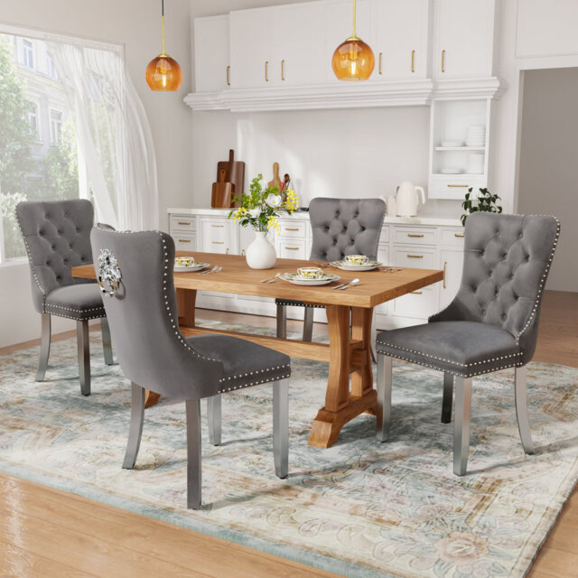 Modern Velvet Dining Chairs Dining Room Chairs Set of 4