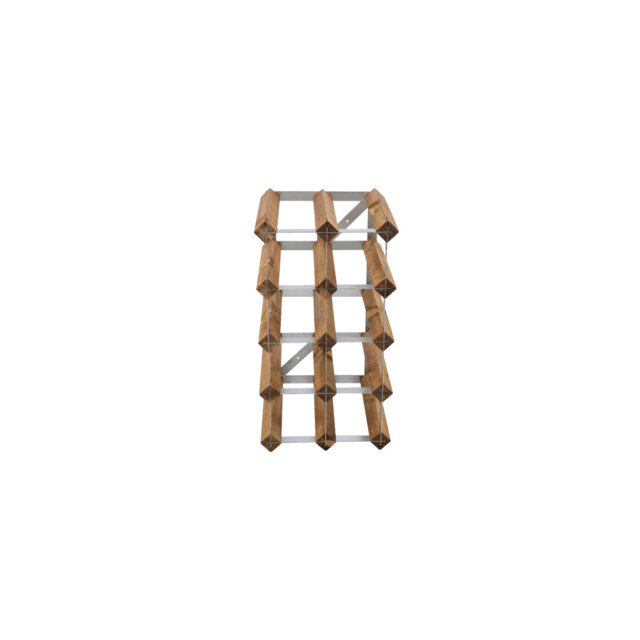 Wine rack for 12 bottles. Made of Swedish pine wood and produced in Sweden. The rack is delivered flat-packed.