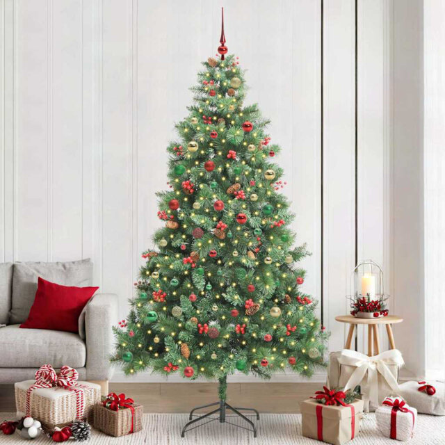 Artificial Christmas Tree 240 cm PVC and Metal