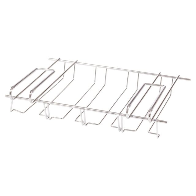 Hanging Wine Glass Rack in Silver