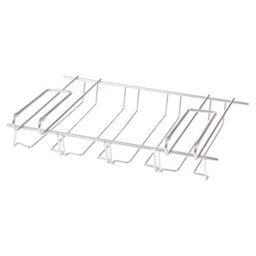 Hanging Wine Glass Rack in Silver