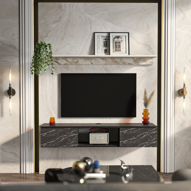 "Charlay Floating TV Stand for TVs up to 60"""