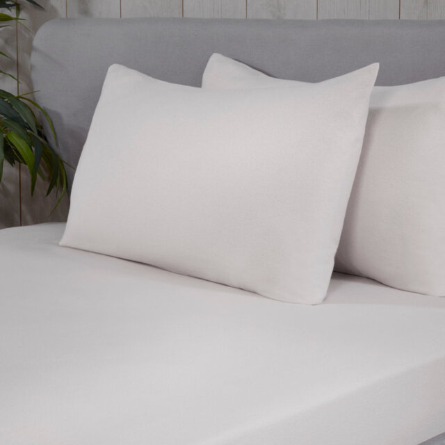 Brushed Cotton Pillowcase - Blue