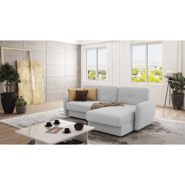 Modern Corner Chaise Sofa Jumbo with Sleeping Function And Storage