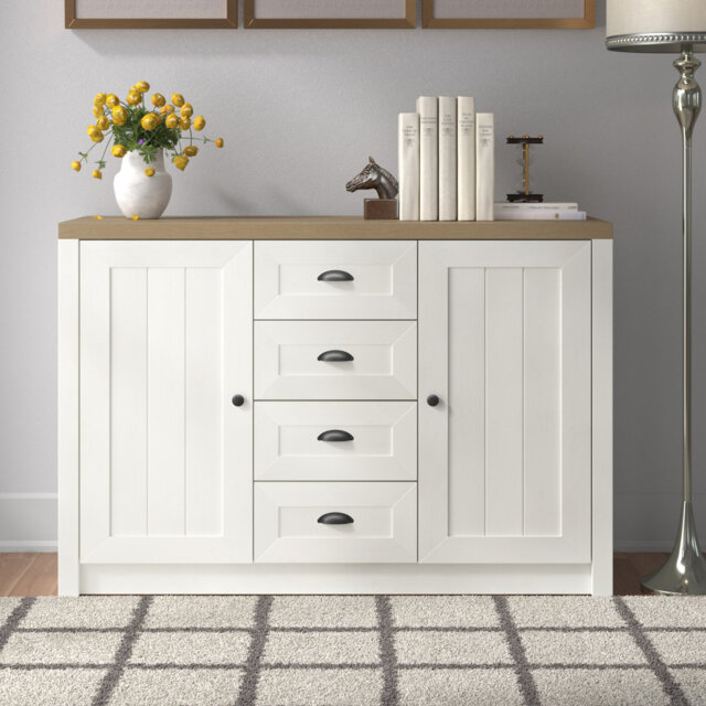 Brasher 130 Cm Wide 4 Drawer Sideboard