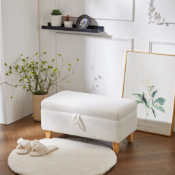 71cm Wide Rectangle Footstool Ottoman with Storage
