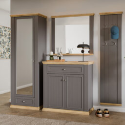 Rosswell Modern cottage style sideboard with 1 drawer and 2 doors, engineered wood, 98.9 cm W x 95.3 cm H x 43.5 cm D