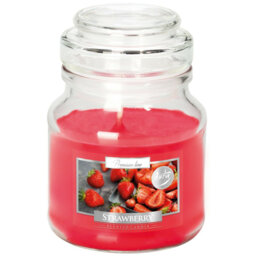 Scented Jar Candle with Glass Holder