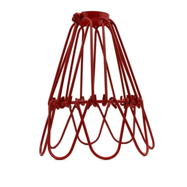 15.5Cm H Metal Novelty Lamp Shade ( Uno ) in Red
