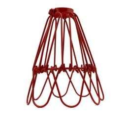 39.37cm H Metal Novelty Lamp Shade ( Uno ) in Red