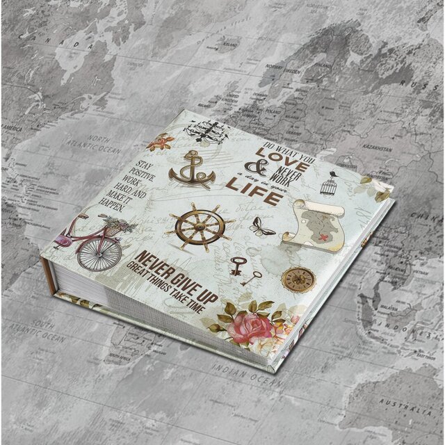Slogan Art vintage Design Photo Album