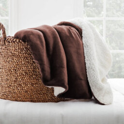 Reversible Soft Sherpa Fleece Fur Thick Dual Sided Blanket Throw