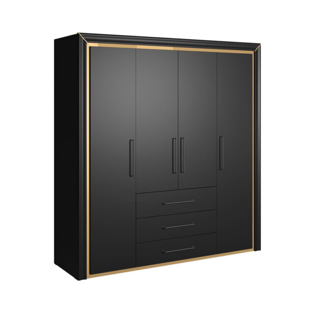 Miyani 4 Door Manufactured Wood Wardrobe