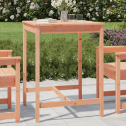 Latitude Run Garden Table Black 82.5X82.5X110 Cm Solid Wood Pine