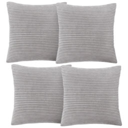 Aspire Homeware Striped Square Velvet Cushion Cover